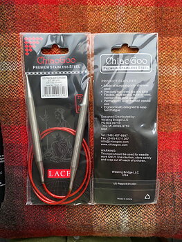 ChiaoGoo Red Lace rundsticka stål 10,0 mm, 80 cm