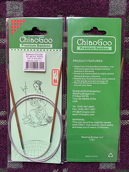 ChiaoGoo Bamboo Circular 80 cm 2,5 mm