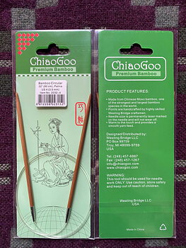 ChiaoGoo Bamboo Circular 80 cm 3,5 mm
