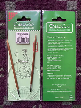 ChiaoGoo Bamboo Circular 80 cm 4,0 mm