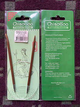 ChiaoGoo Bamboo Circular 80 cm 4,5 mm