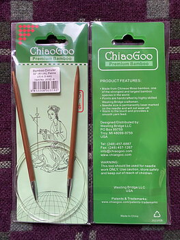 ChiaoGoo Bamboo Circular 80 cm 5,0 mm