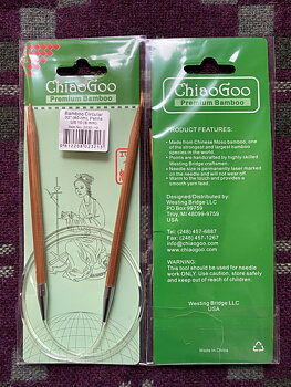 ChiaoGoo Bamboo Circular 80 cm 6,0 mm