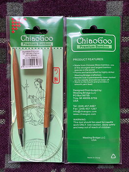 ChiaoGoo Bamboo Circular 80 cm 8,0 mm