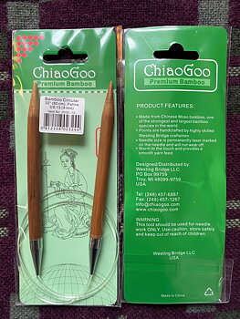 ChiaoGoo Bamboo Circular 80 cm 9,0 mm