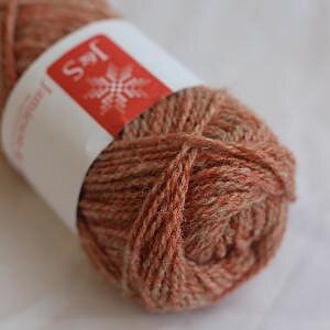 1284 (Light marled peach orange) 2ply Jumper Weight J&S