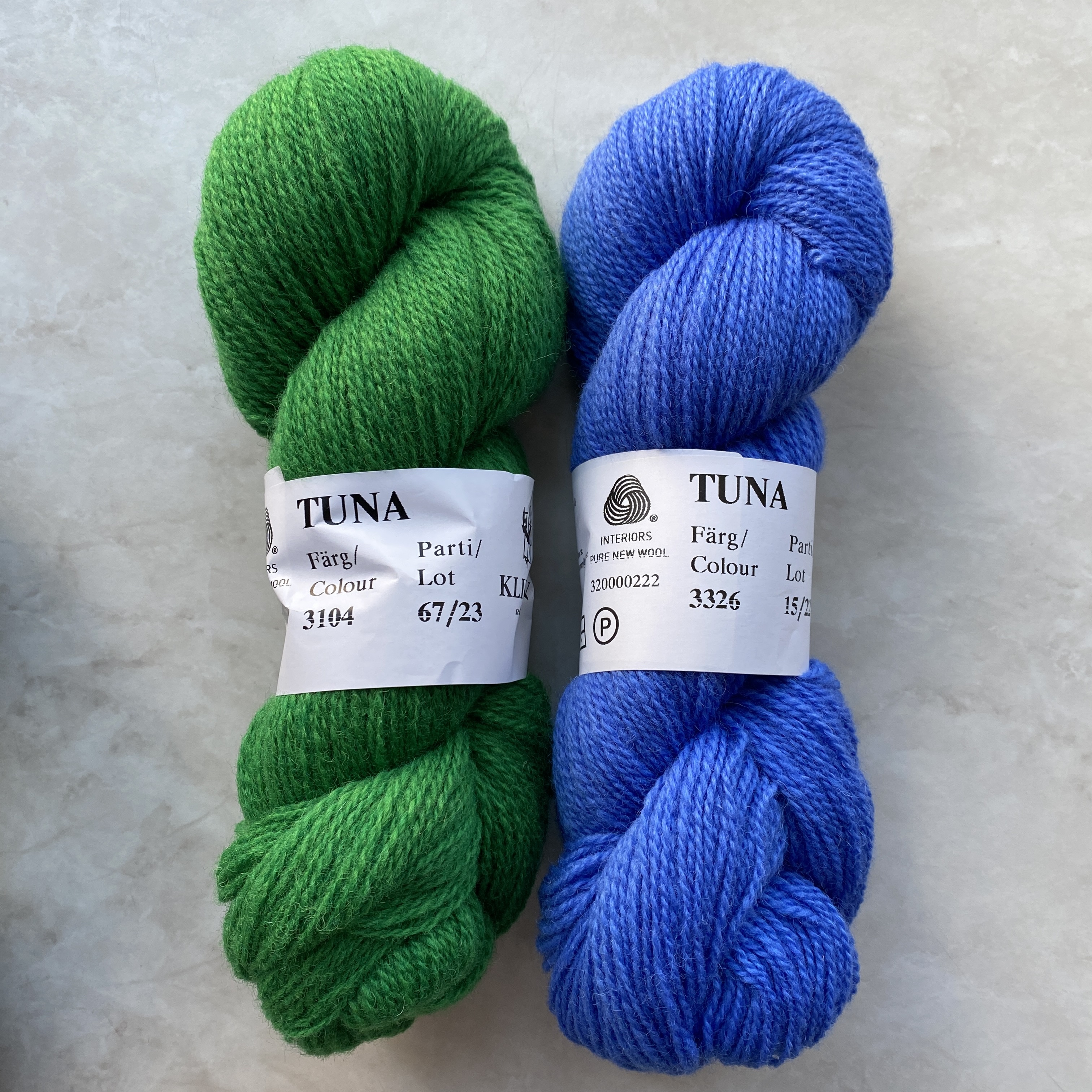 Tuna Grön 3104, Klippan 2-trådigt ullgarn 310m /100g - 5