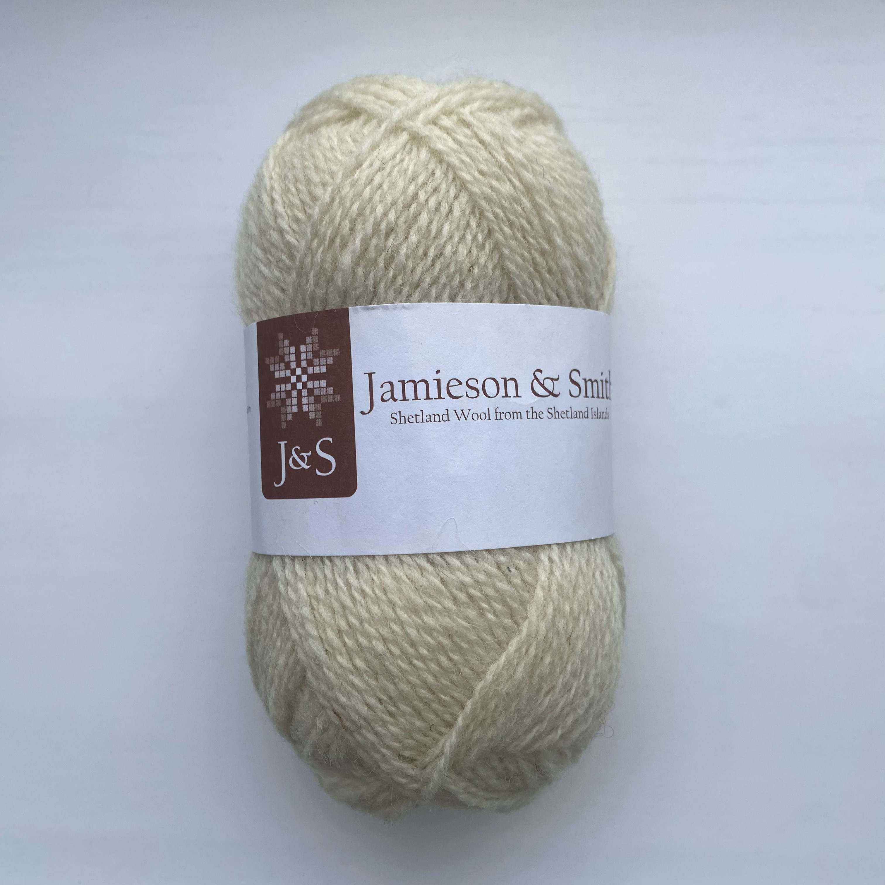 1A (naturvit) 2ply Jumper Weight J&S - 3