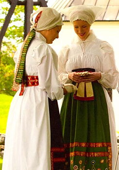 Högtidsdräkt Vingåker och Österåker, sommar