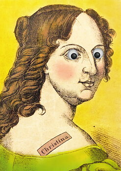 Vykort - Drottning Christina