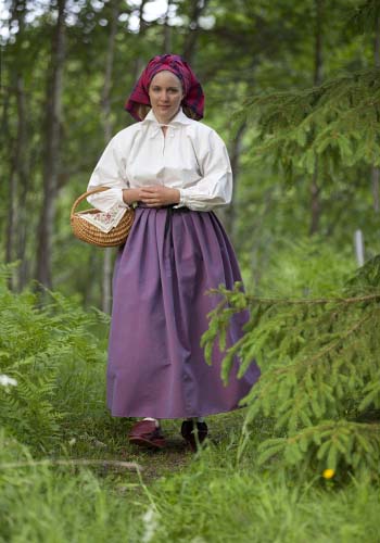 Vardagsdräkt Vingåker och Österåker, sommar