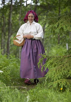 Vardagsdräkt Vingåker och Österåker, sommar