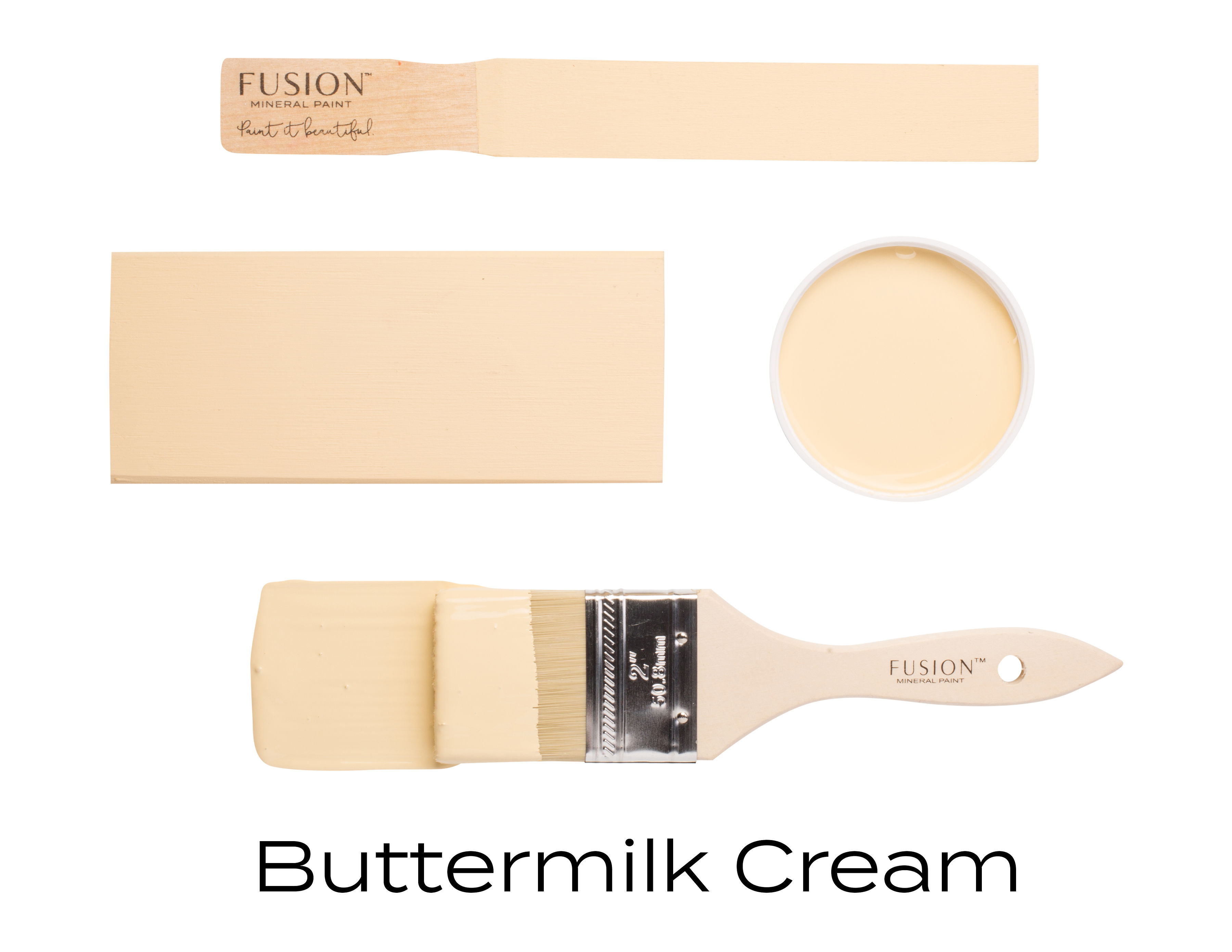 Fusion Mineral Paint Buttermilk Cream - 4