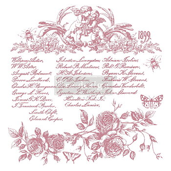 Redesign -  Stamps - Floral Script