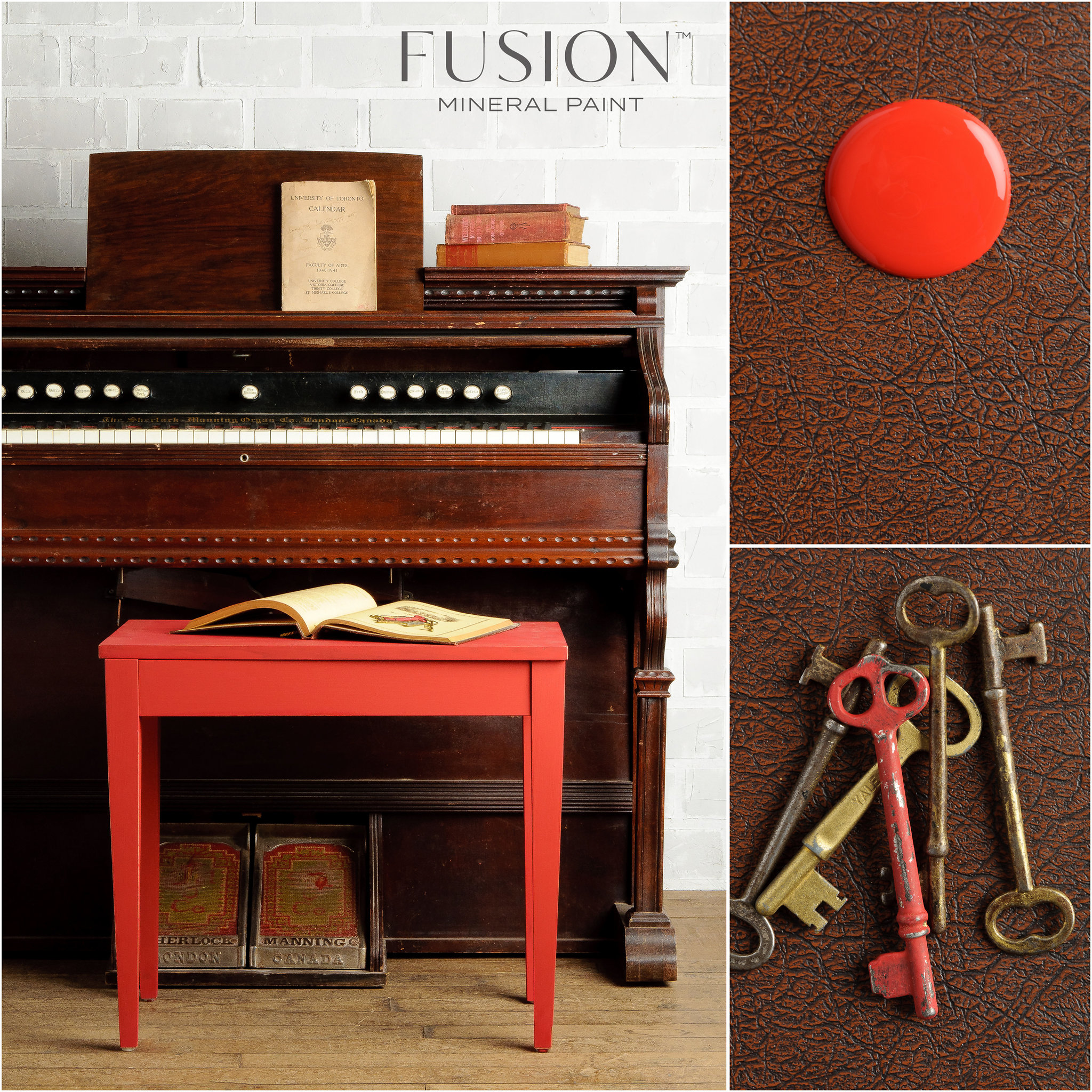 Fusion Mineral Paint  Fort York Red - 4