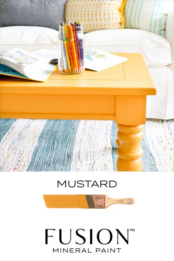 Fusion Mineral Paint Mustard  - 9