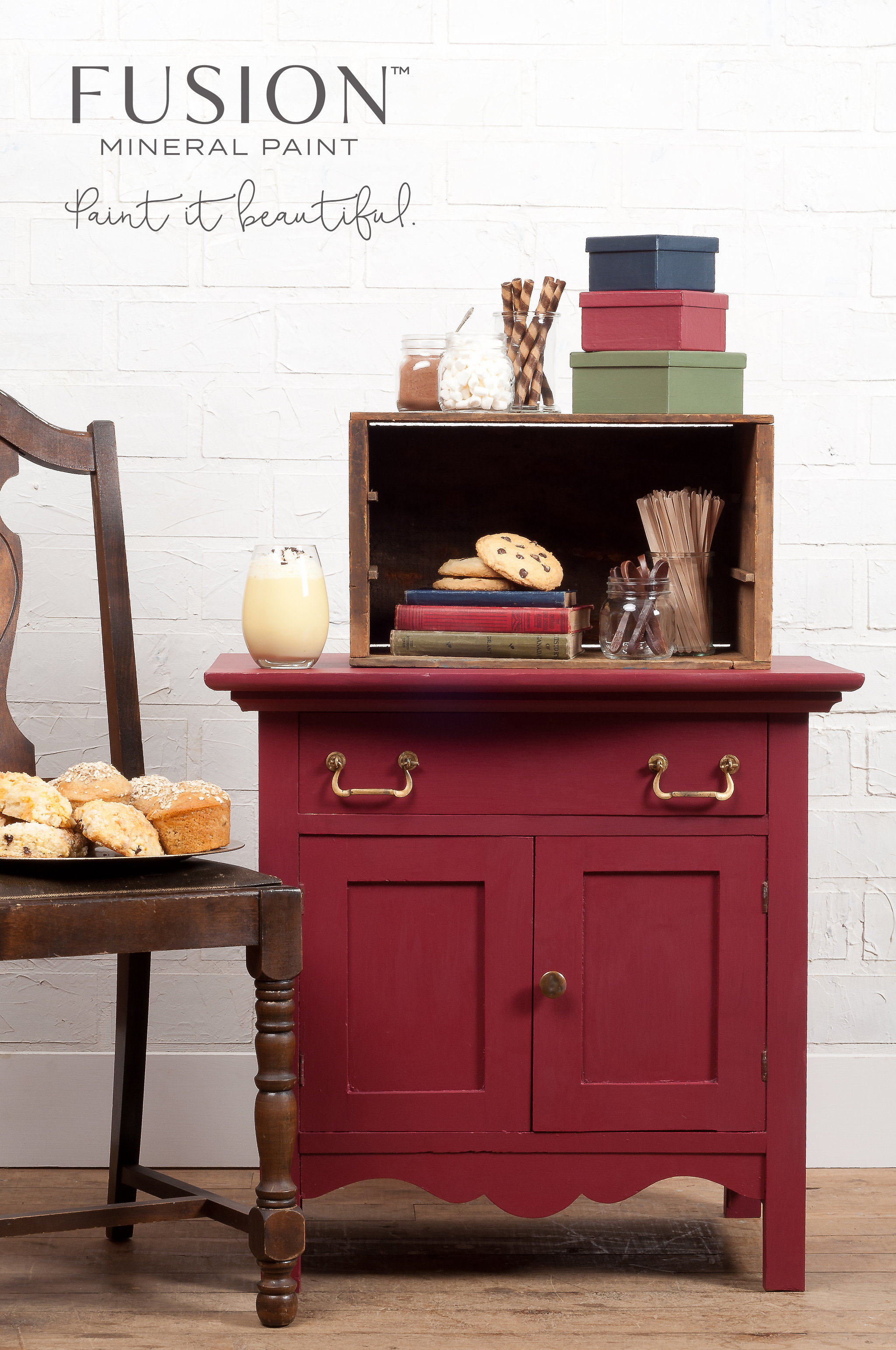 Fusion Mineral Paint Cranberry - 5