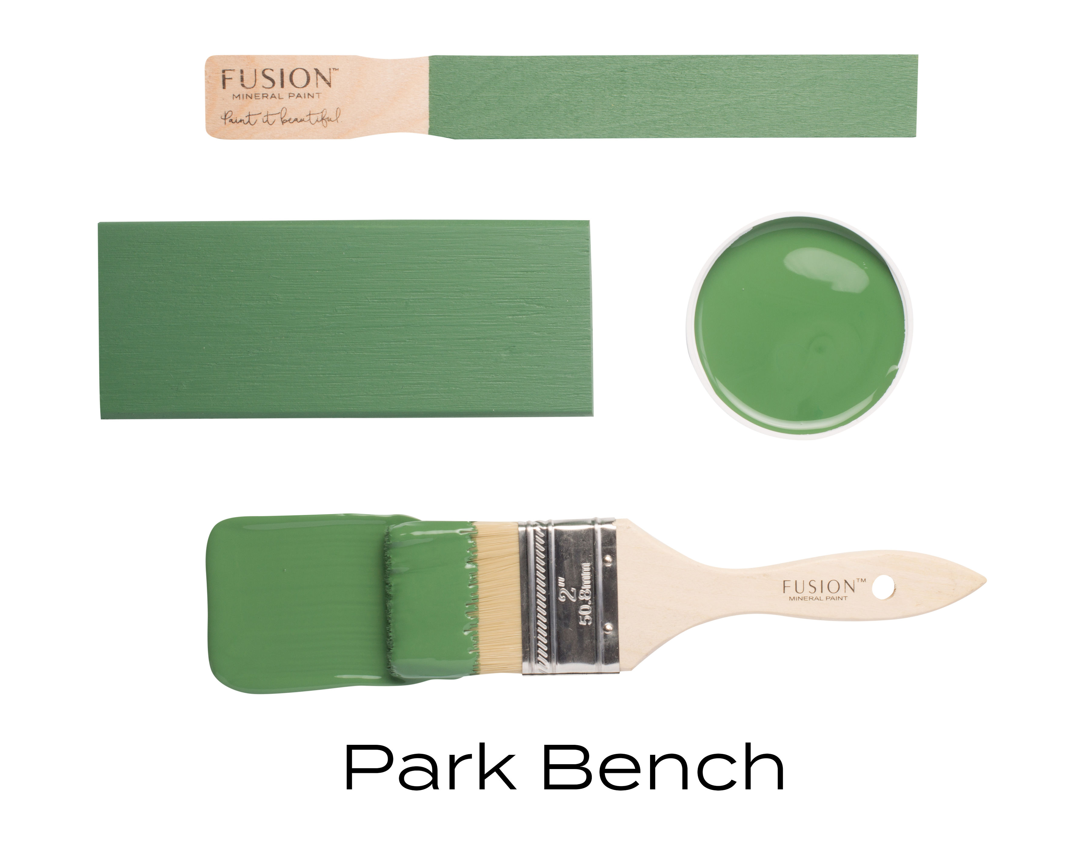 Fusion Mineral Paint Park Bench - 4