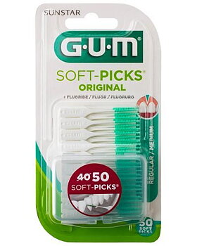 GUM Soft-pics original - regular/medium, m/ fluor, 50 stk
