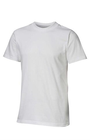 T-shirt 100% bomull. Vit 