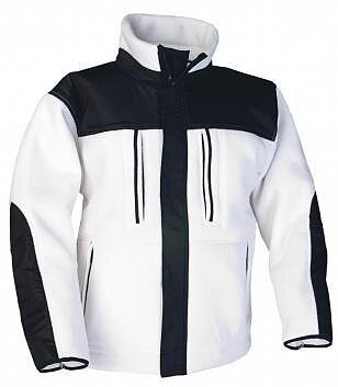 Funktions Fleece vit/svart 