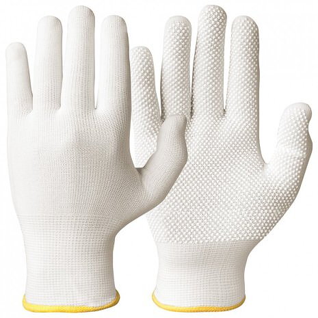 Handske med mikronoppor, Bomull. 12-pack