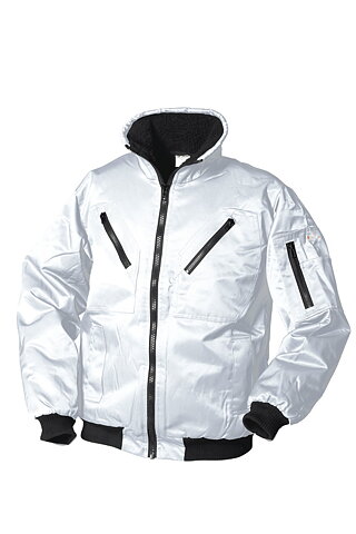 Pilotjacka vinter vit 