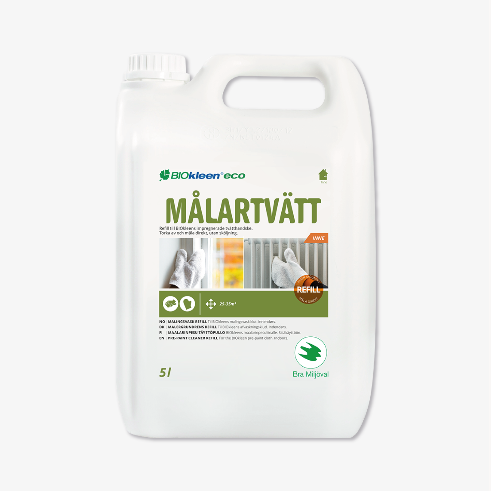 MÅLARTVÄTT BIOKLEEN 5 L, refill
