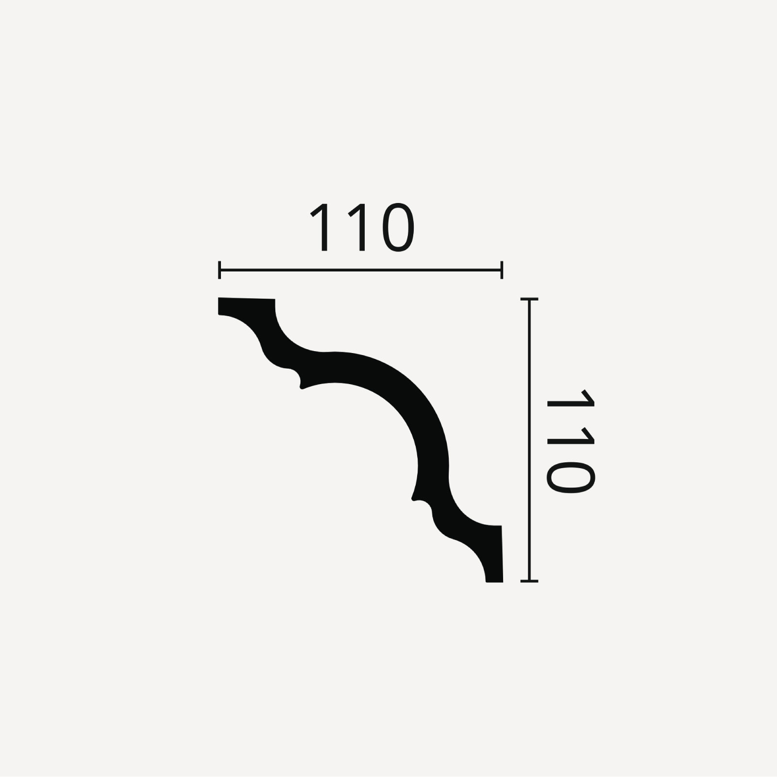 TAKLIST NOMASTYL A, 110x110 mm  - 2