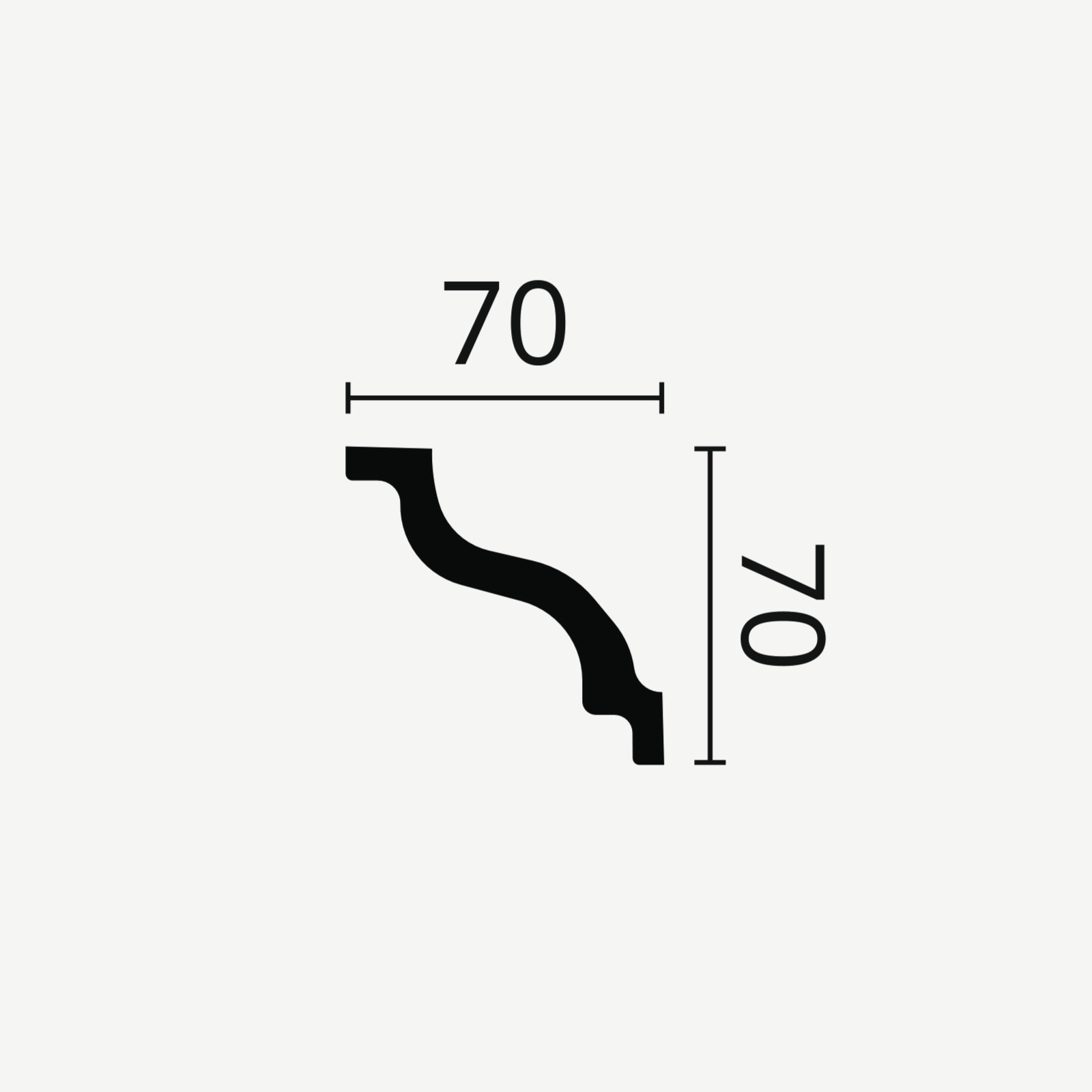 TAKLIST NOMASTYL K, 70x70 mm  - 2