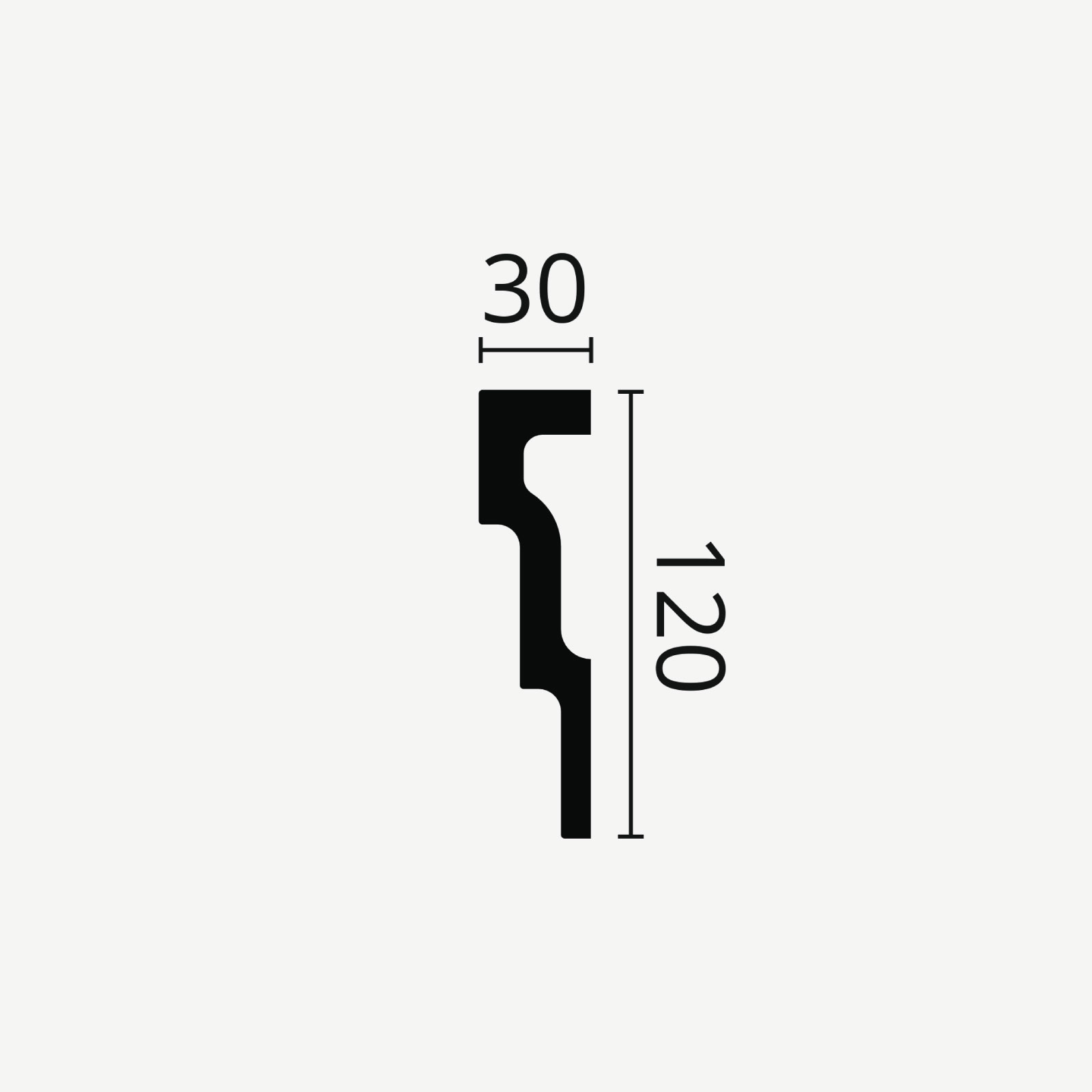 TAKLIST NOMASTYL M1, 120x30 mm  - 2