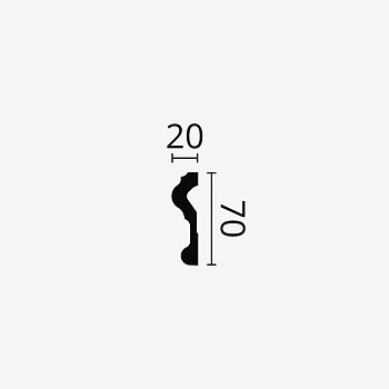 TAKLIST NOMASTYL N, 70x20 mm flera val