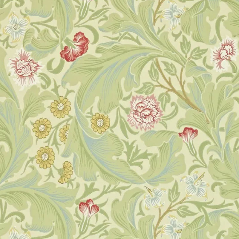 TAPET LEICESTER, Green/Coral