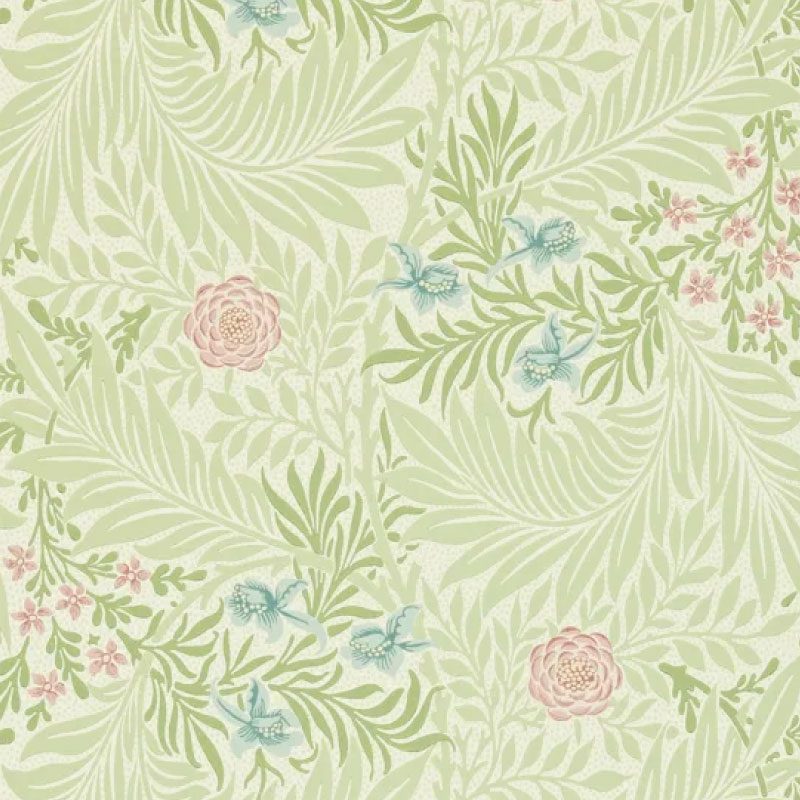 TAPET LARKSPUR, Green/Coral