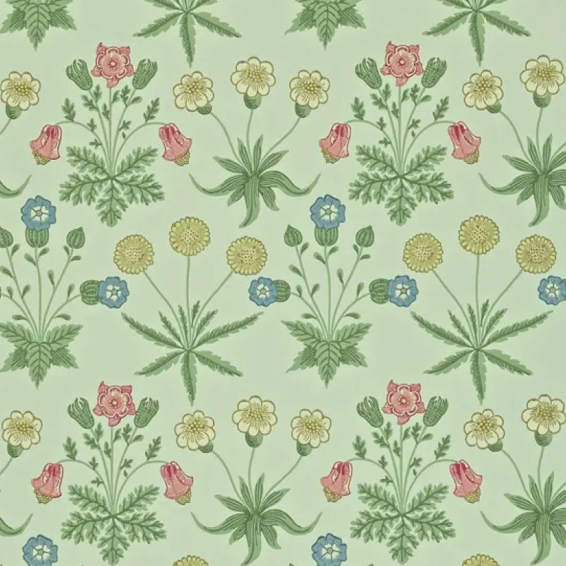 TAPET DAISY, Pale/Green/Rose
