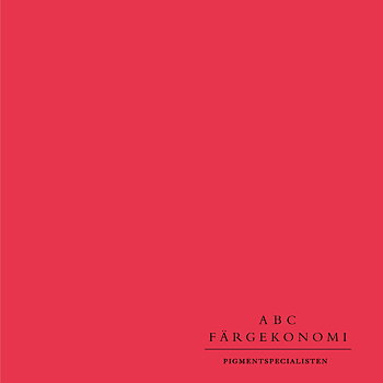 PIGMENT KLARRÖTT DEKORATION