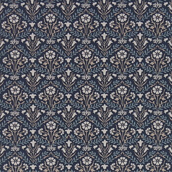 TAPET MORRIS BELLFLOWERS, Indigo/Linen