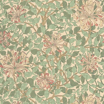 TAPET HONEYSUCKLE GREEN/BEIGE/PINK