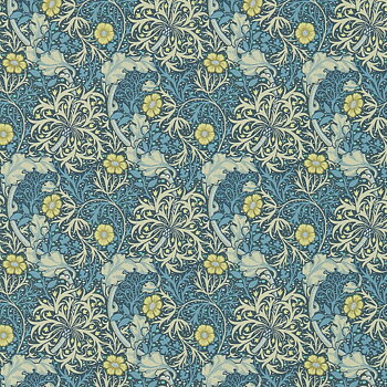 TAPET MORRIS SEAWEED, Ink/Woad