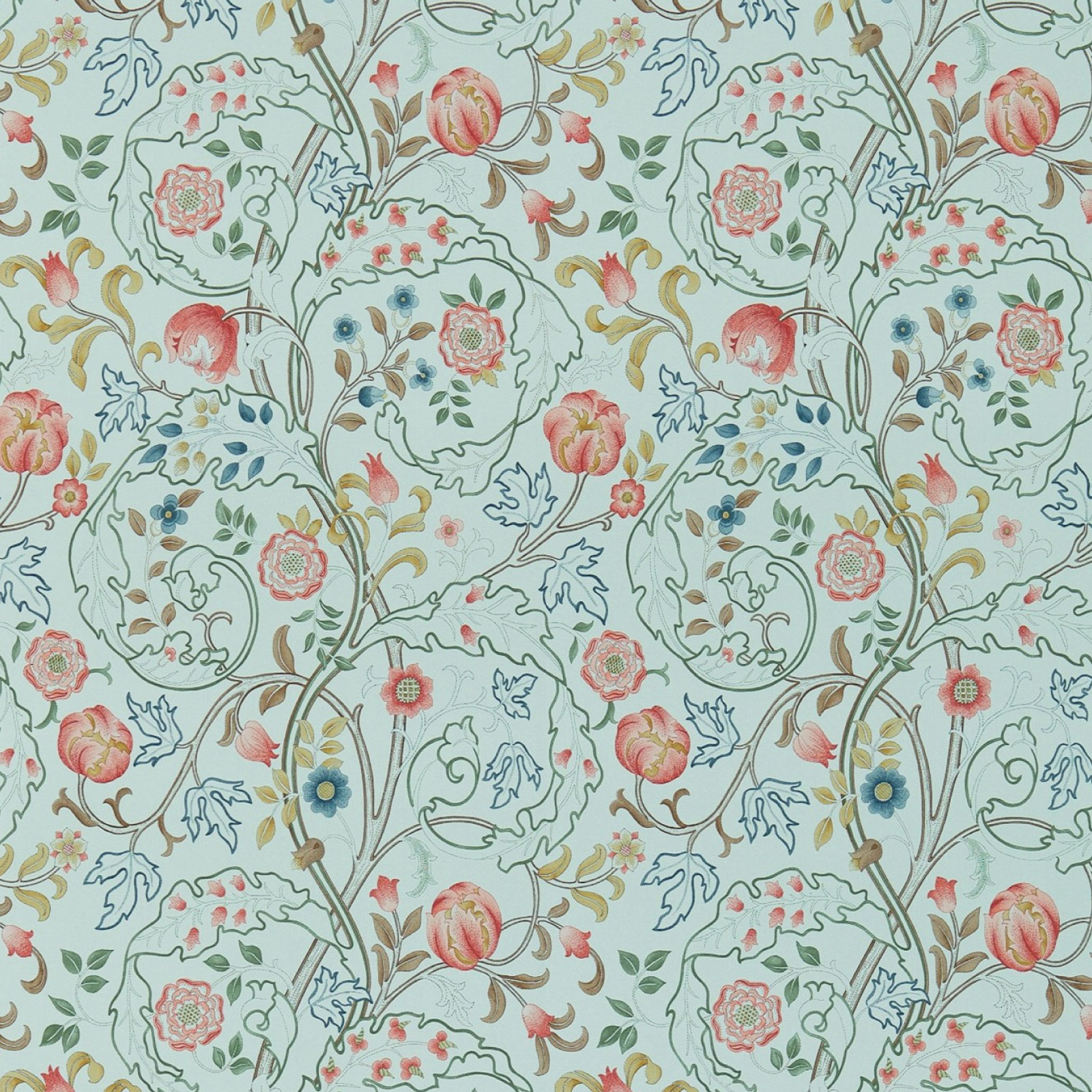 TAPET MARY ISOBEL, Silk Blue/Pink