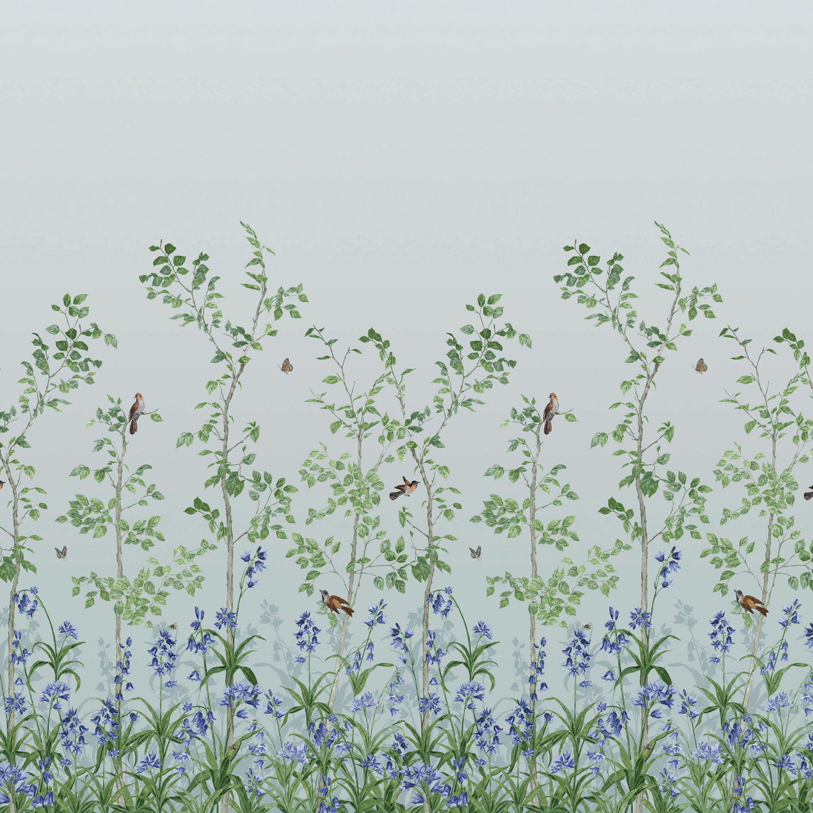 TAPET BIRD & BLUEBELL, Celestial Blue