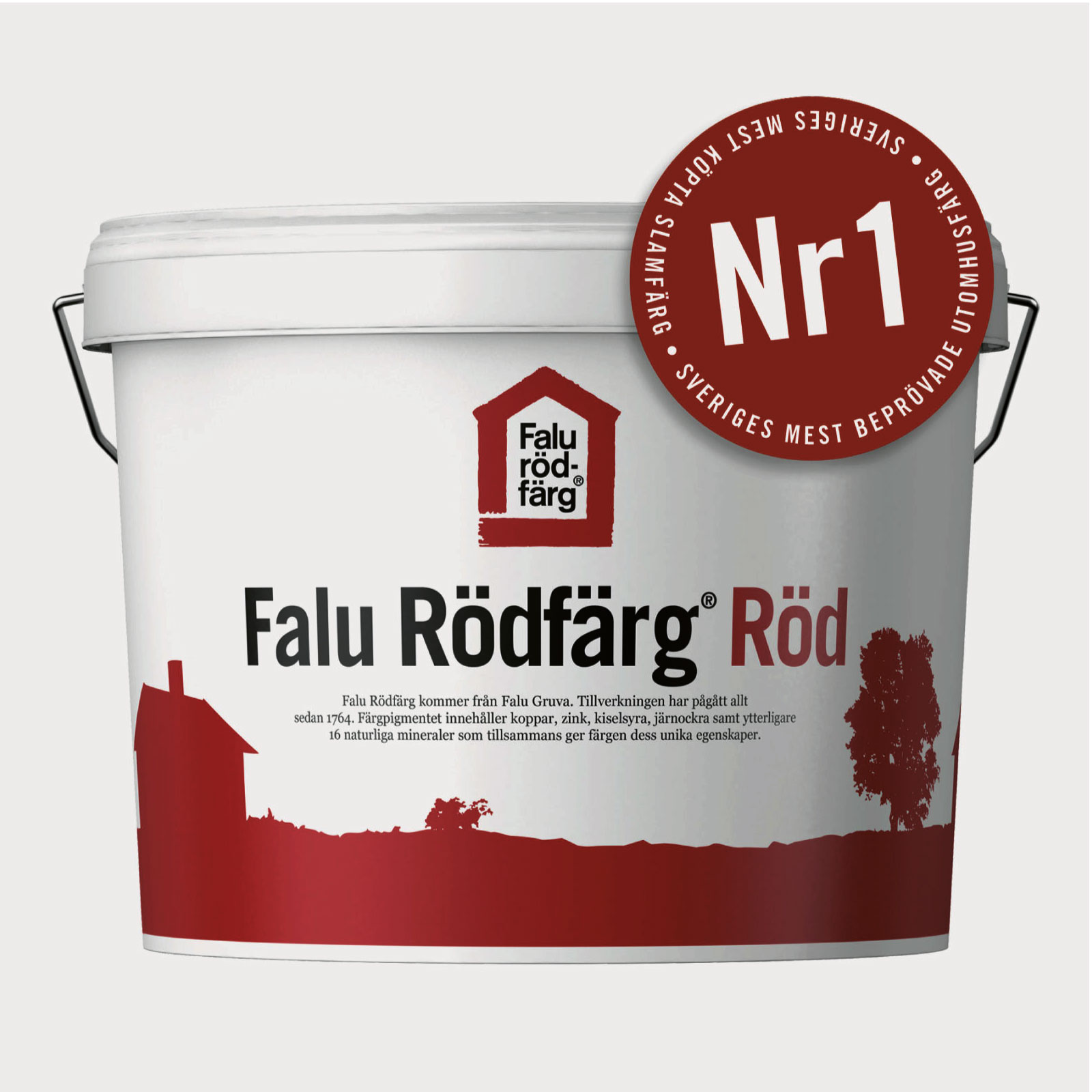 SLAMFÄRG FALU RÖDFÄRG RÖD ORIGINAL, flera val - 2