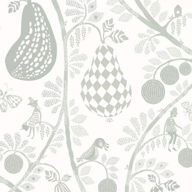 TAPET FRUIT GARDEN, White Green