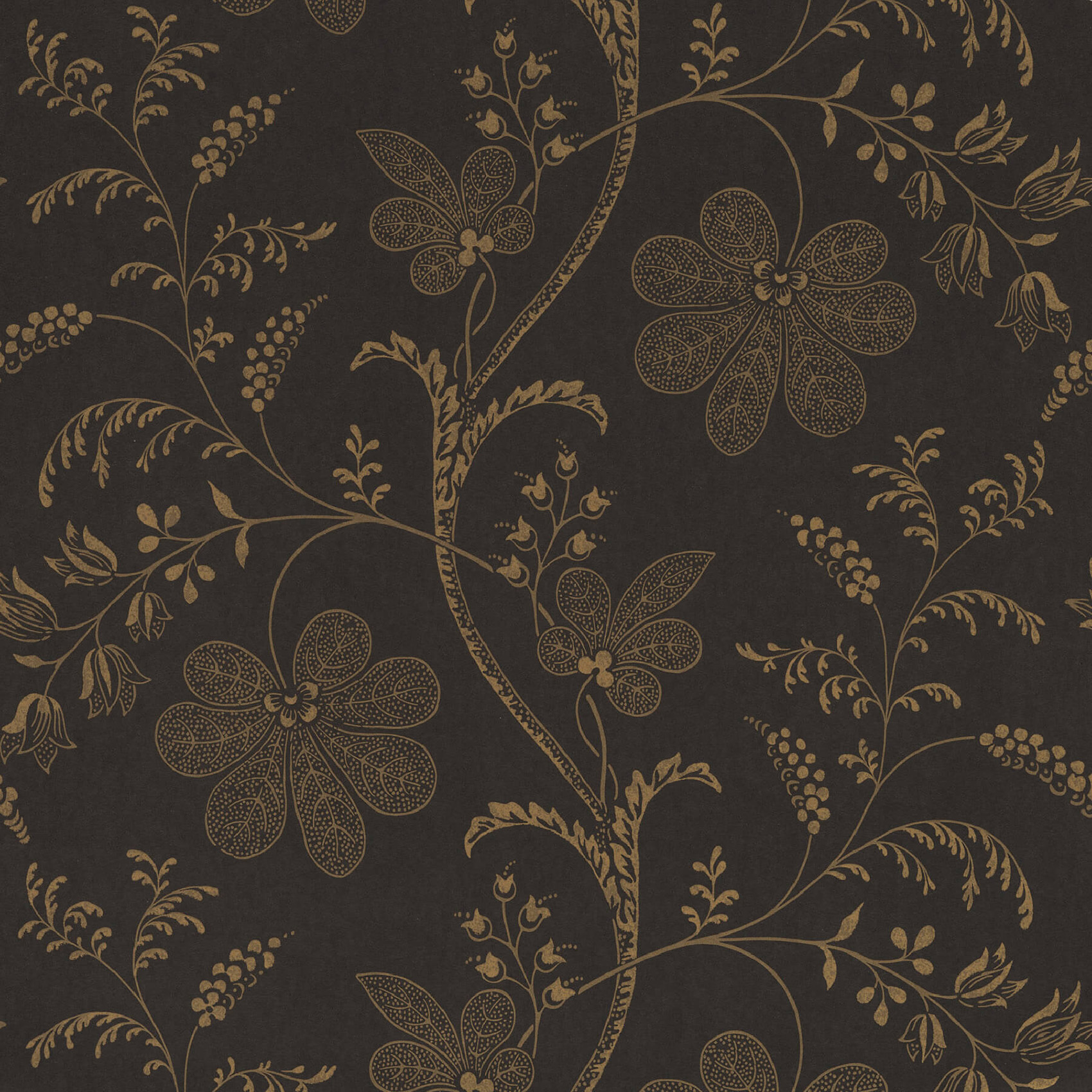 TAPET BEDFORD SQUARE - EBONY GOLD