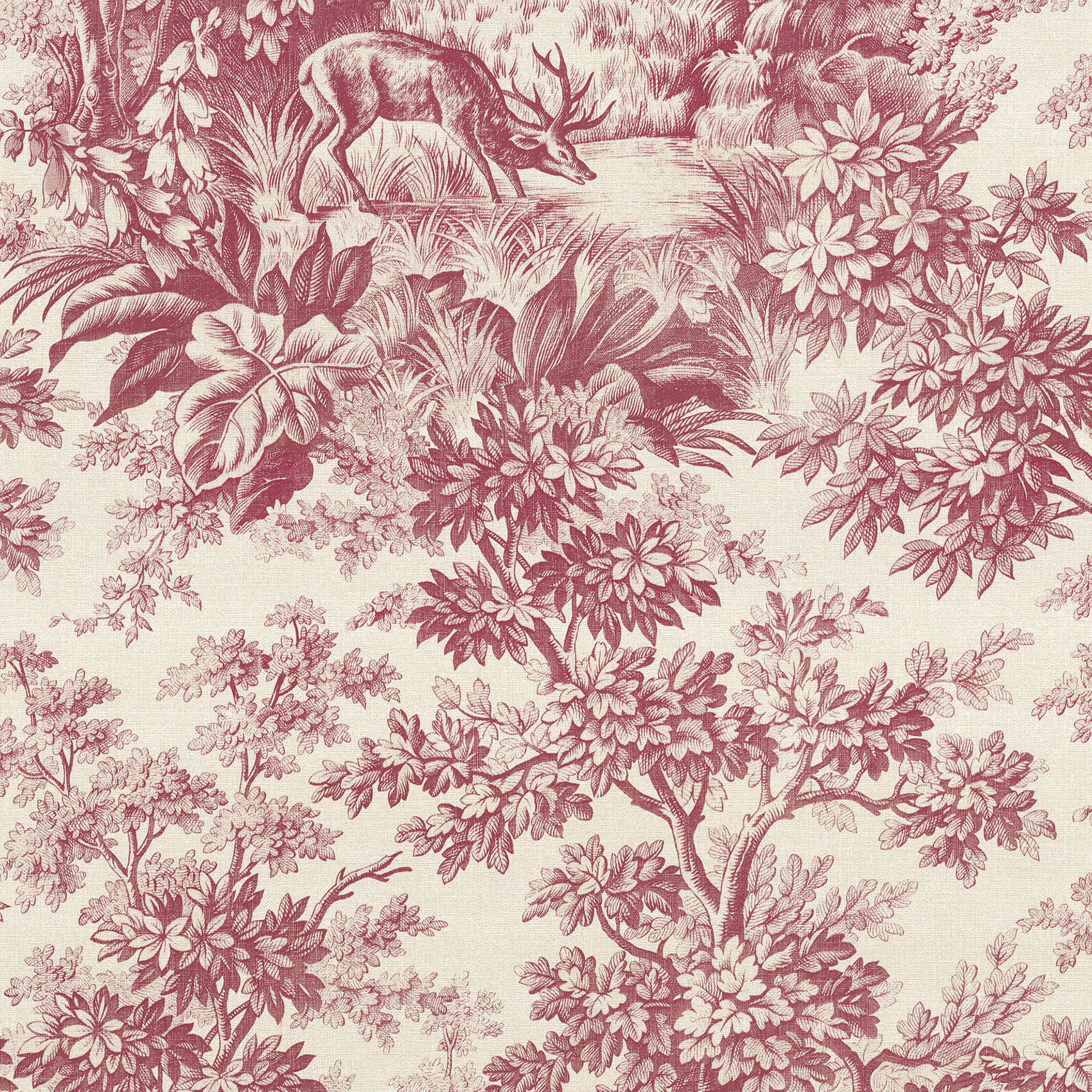 TAPET STAG TOILE - BURGUNDY