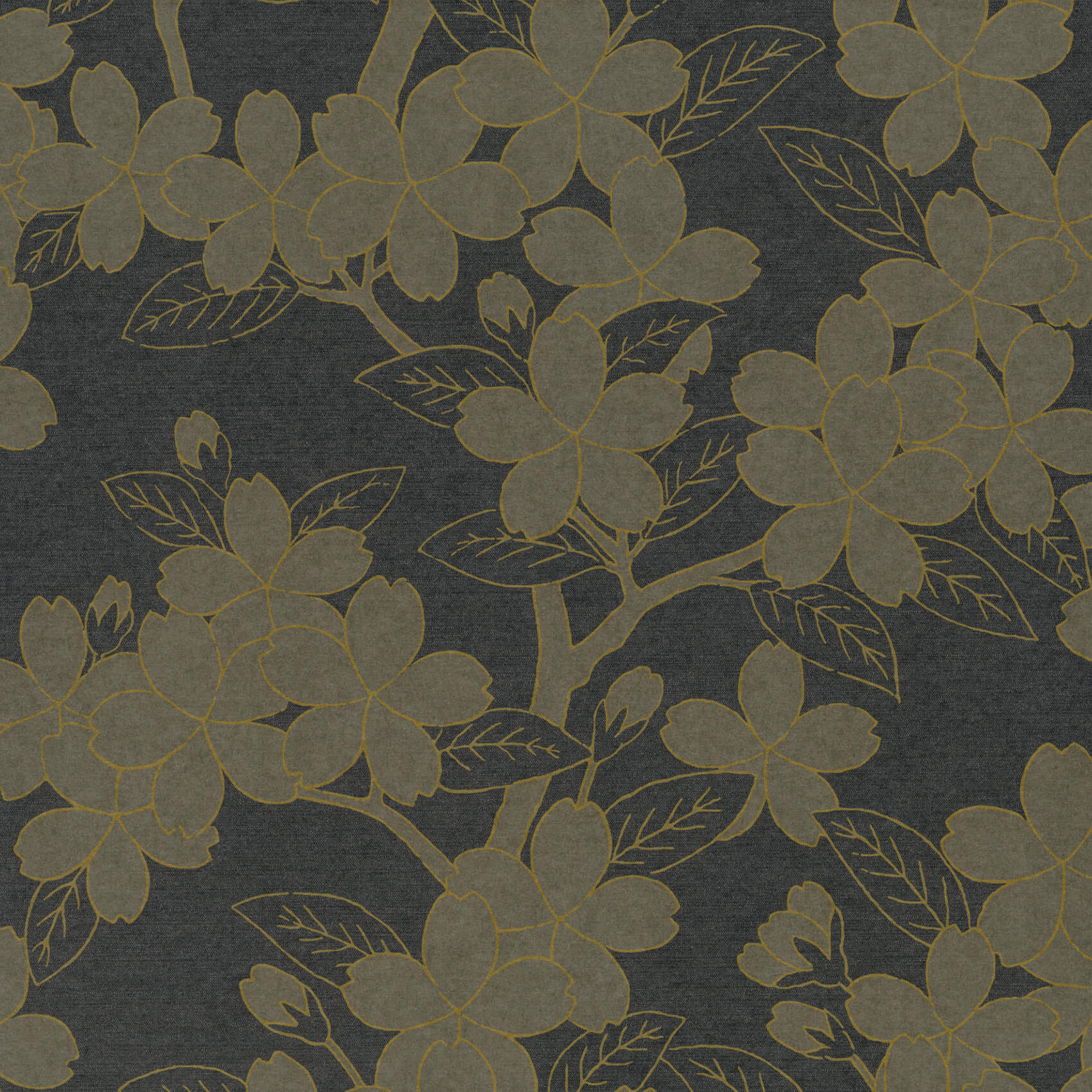 TAPET CAMELLIA - CHARCOAL