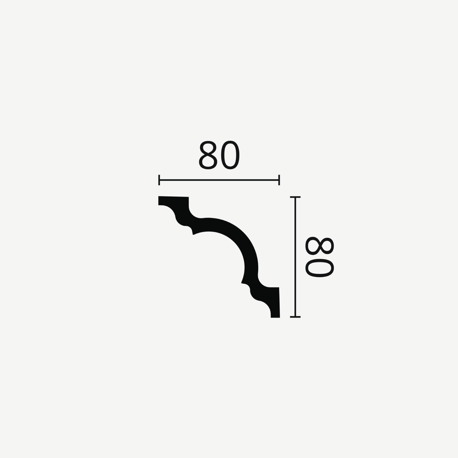 TAKLIST NOMASTYL A1, 80x80 mm  - 2