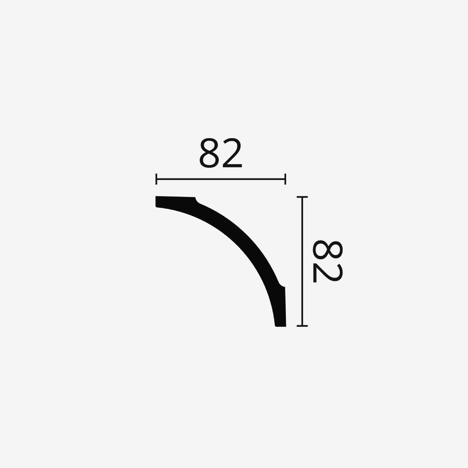 TAKLIST NOMASTYL B8, 82x82 mm  - 2