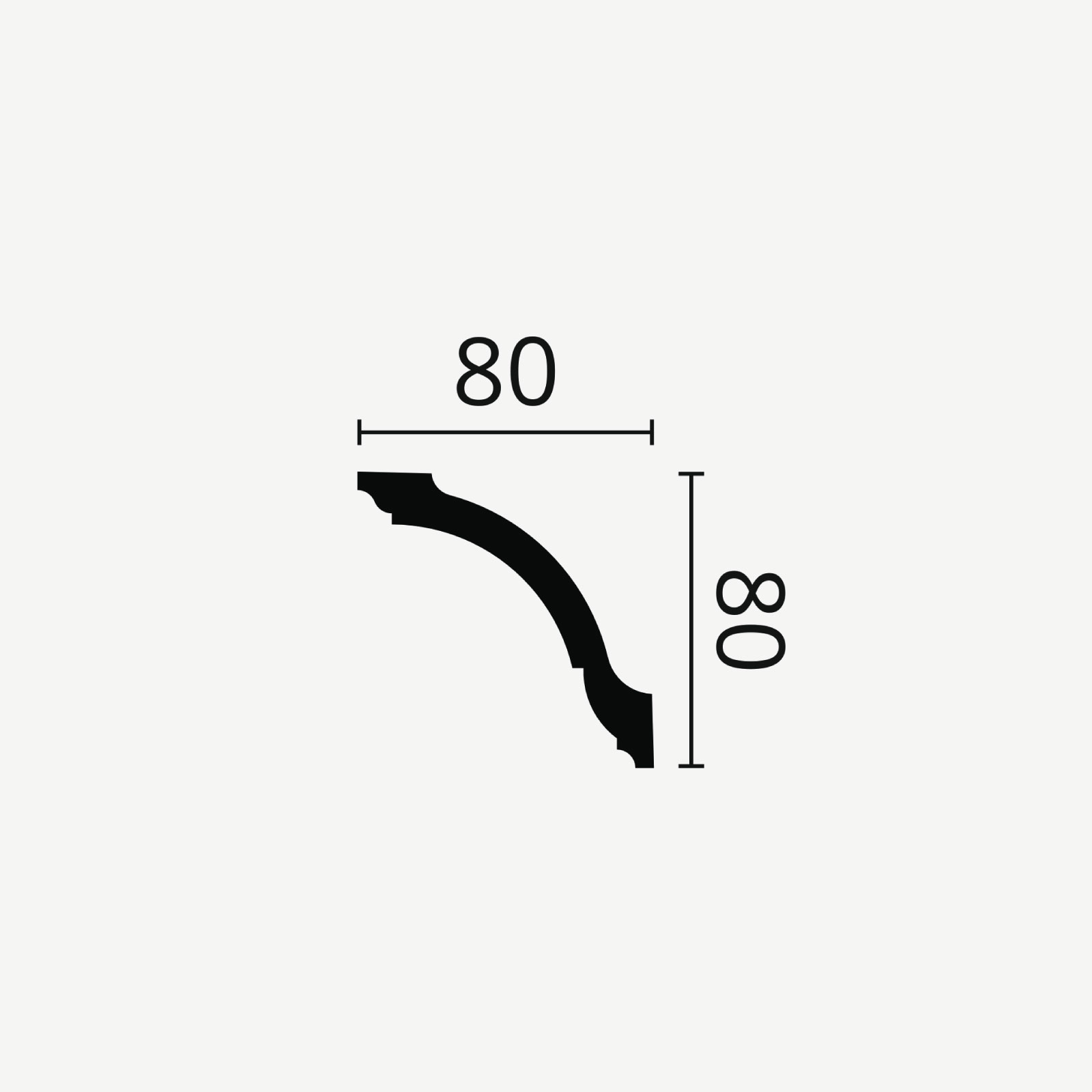 TAKLIST NOMASTYL GO, 80x80 mm  - 2