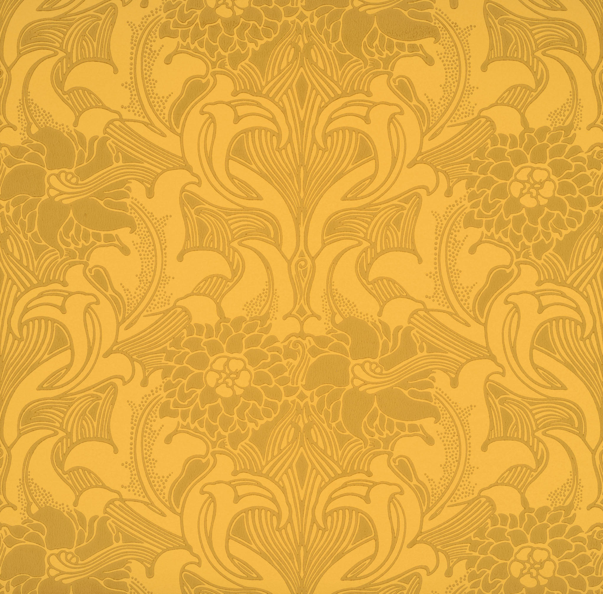 TAPET DAHLIA SCHROLL, Giallo